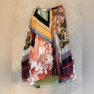 Anthropologie Multicolor Floral Skirt